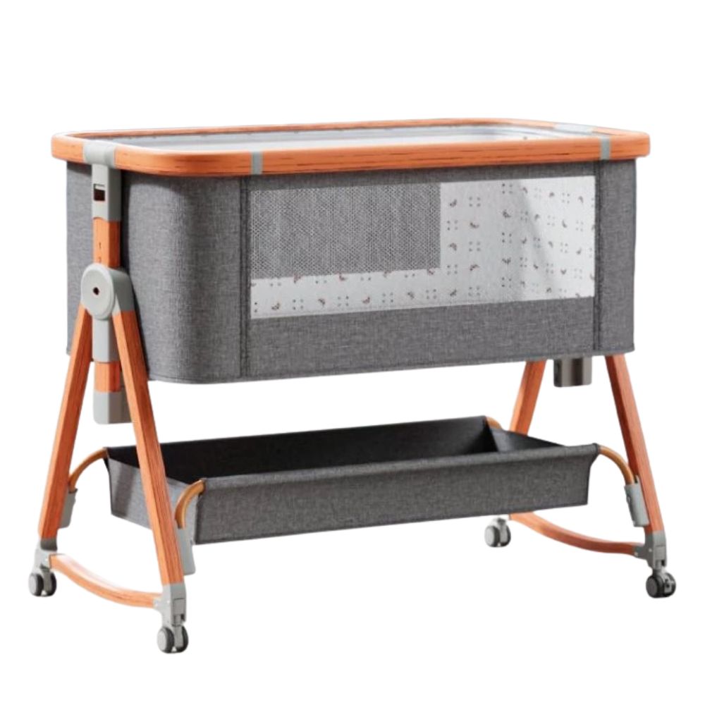 Cuna para bebé Ebaby Dulces Sueños Aura, eléctrica a control, gris